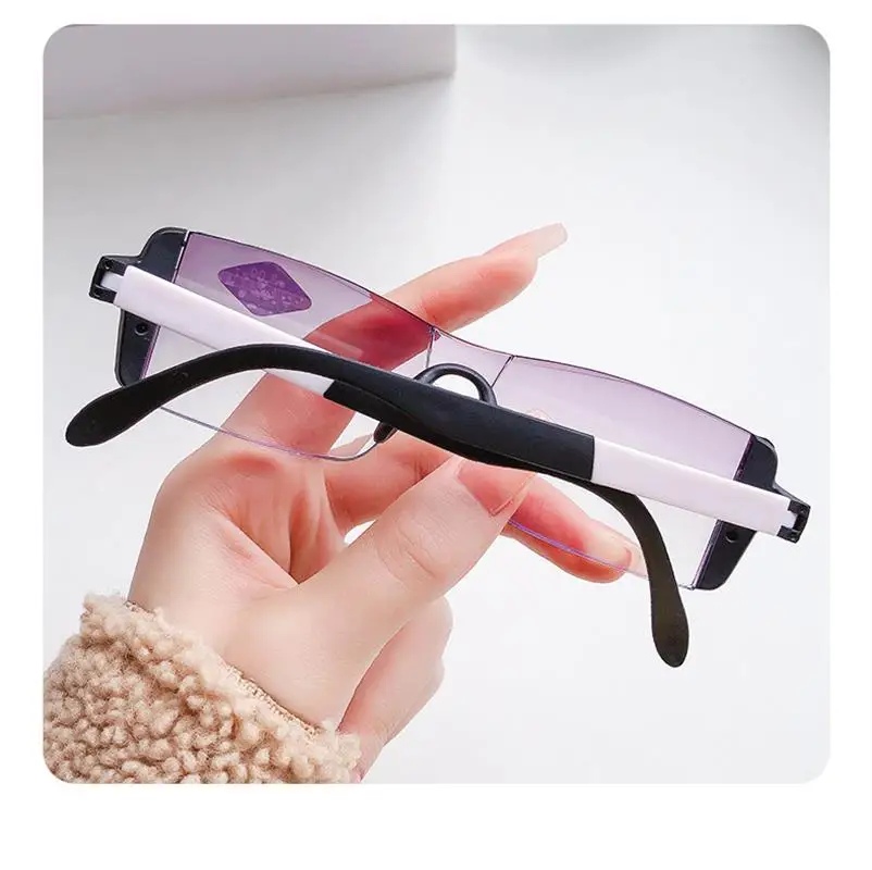 KLASSNUM Smart Glasses with Automatic Adjustment Men Magnifying Glasses Reading Glases Far Near Sight +1.0-+4.0 Anti-blue Light