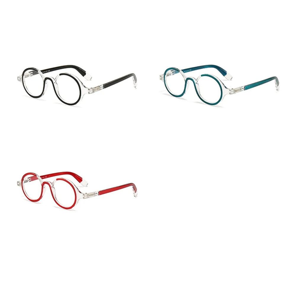 KLASSNUM Vintage Reading Glasses Women Round Frame Fashion Men Magnifying Diopter Computer Eyeglasses Plus +1.5 +2.0 +2.5 +3.0