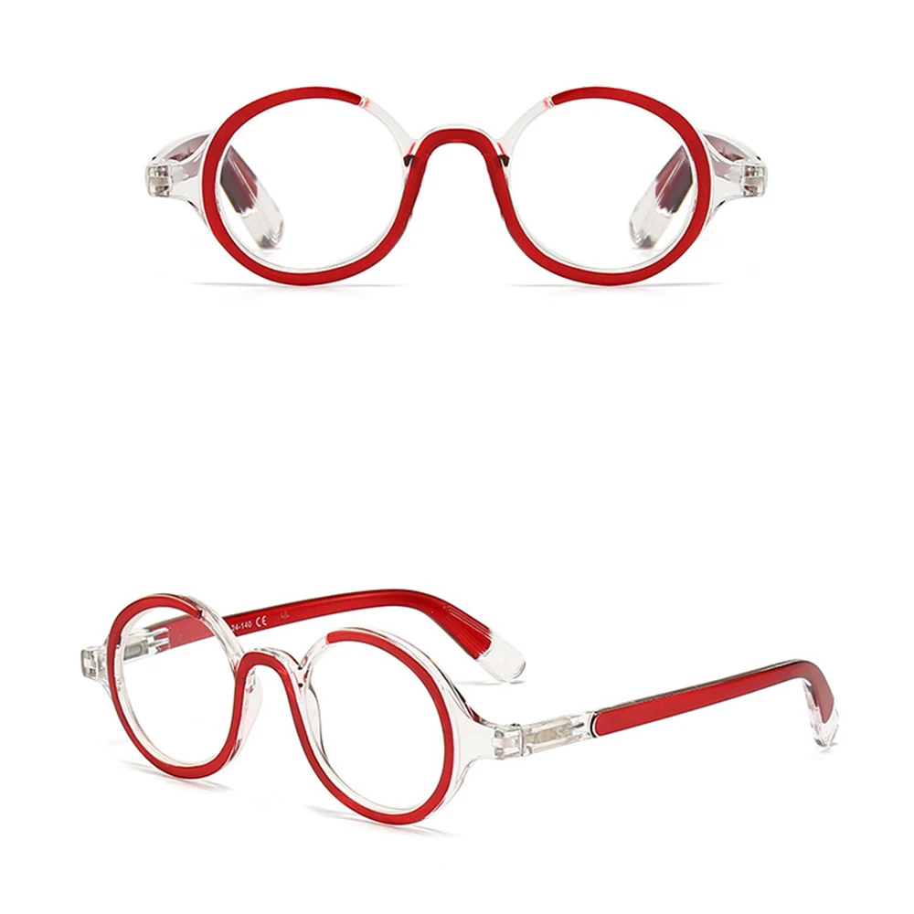 KLASSNUM Vintage Reading Glasses Women Round Frame Fashion Men Magnifying Diopter Computer Eyeglasses Plus +1.5 +2.0 +2.5 +3.0