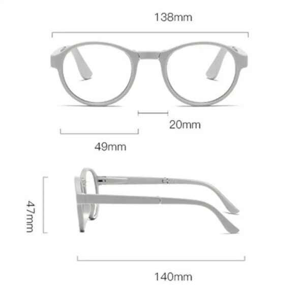 Klassnum Folding Reading Glasses +1.0 to +4.0 - Image 6