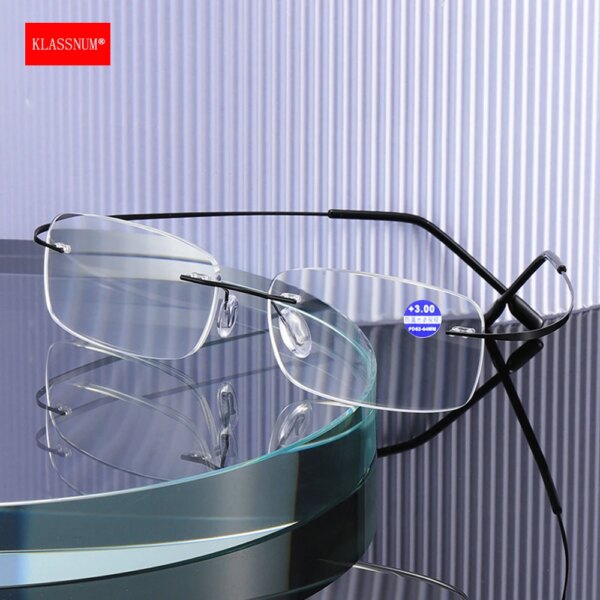 Elderly Eyeglasses - Rimless & Lightweight