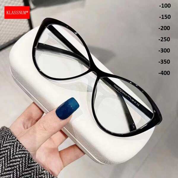 Klassnum Fashion Cat Eye Glasses with Blue Light Filter