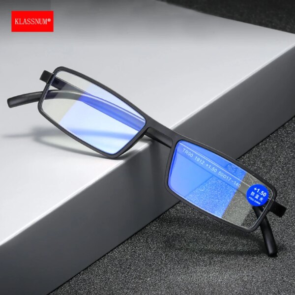 Klassnum Narrow TR90 Frame Reading Glasses - Anti-Blue Light - Image 2