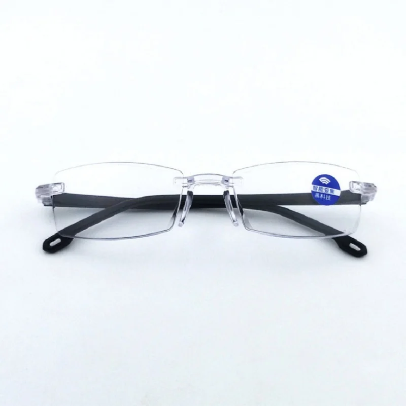 Smart Glasses Men Reading Glasses With Photochromic Color Changing Lens Anti Blue Light Glasses With Automatic Adjustment