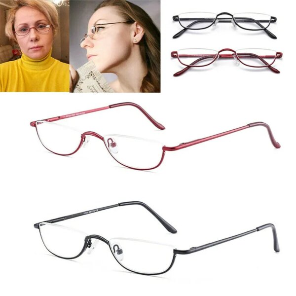 Clear Lens Reading Glasses - Red Frame - Image 3