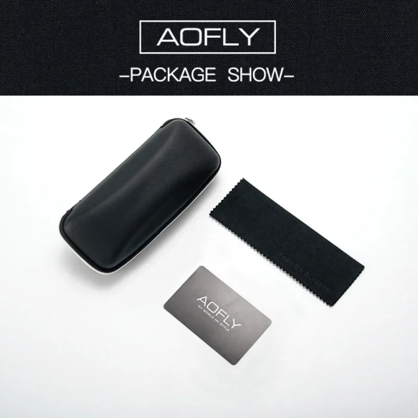 AOFLY Designer Rectangle Sunglasses for Travel & Beach with Anti-Glare - Image 6