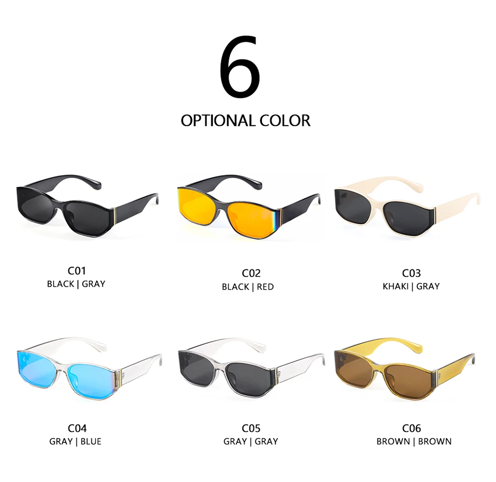 AOFLY Fashion Y2K Sunglasses for Women Men Mirror Anti Glare Eyewear Female Trend Chic Polygon Sun Glasses Male Shades UV400