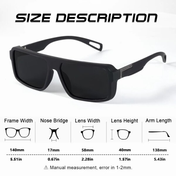 AOFLY Anti-Glare Polarized Sunglasses for Outdoor Sports & Driving - Image 3