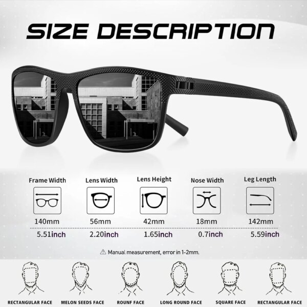 AOFLY Lightweight Sunglasses for Driving, Fishing, & Golf - Image 6