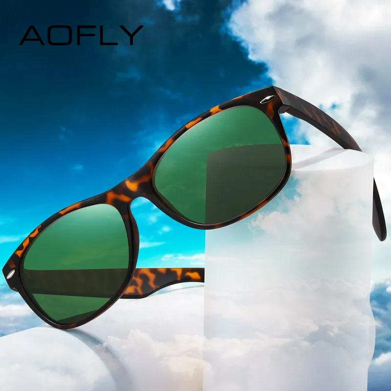 AOFLY Classic Polarized Sunglasses For Men TR90 Lightweight Flexibility Frame Driving Fishing Sun Glasses Women UV Blocking