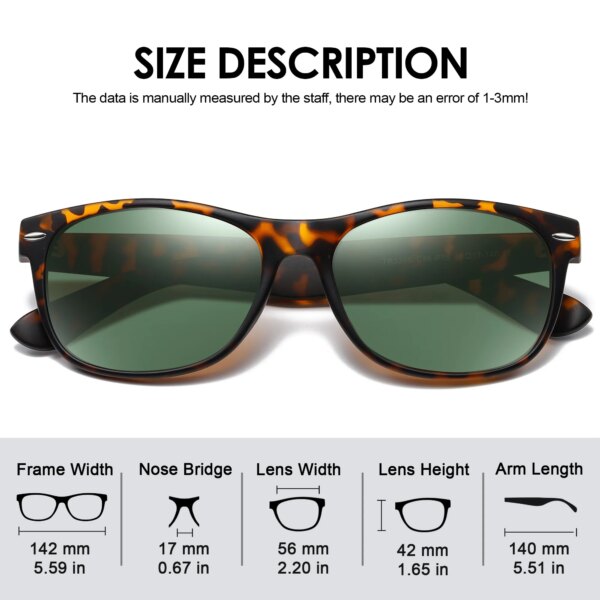 AOFLY Classic Polarized Sunglasses for Men & Women with TR90 Frames - Image 5