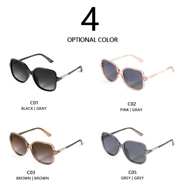 AOFLY Stylish Retro Oversize Sunglasses for Women with Glare Reduction - Image 4