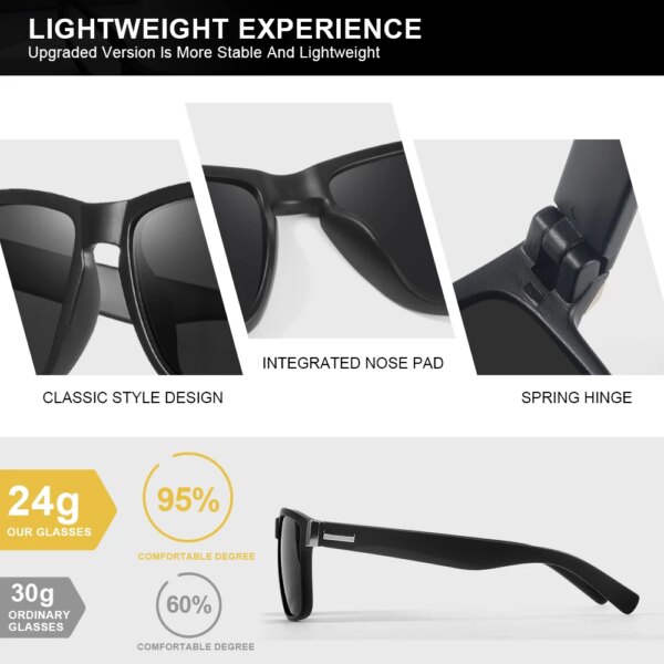 AOFLY Anti-Glare Mirror Sunglasses for Driving & Everyday Wear - Image 3