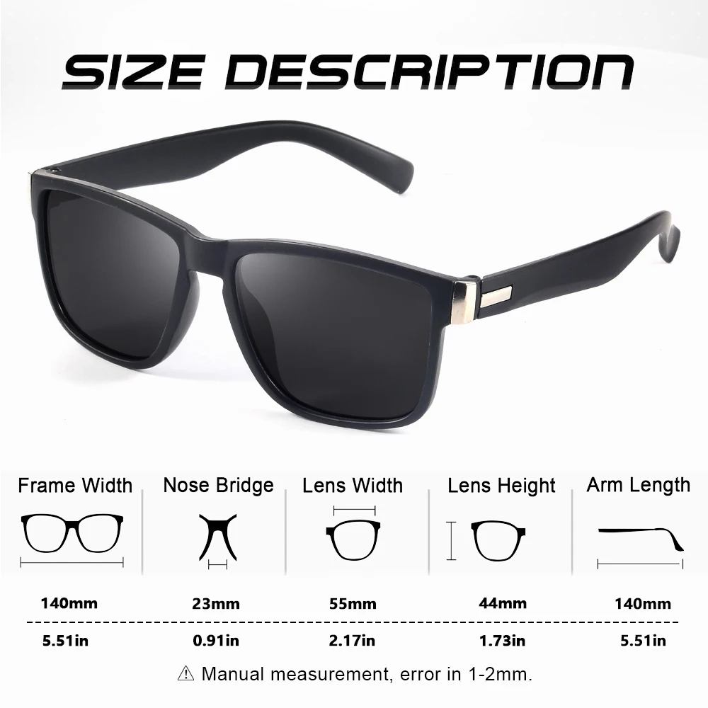 AOFLY Vintage Fashion Sunglasses for Men Retro Square Anti Glare Mirror Driving Sun Glasses Women UV400