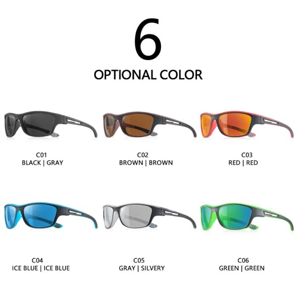 AOFLY Lightweight & Comfortable Square Sunglasses for Everyday Wear - Image 6