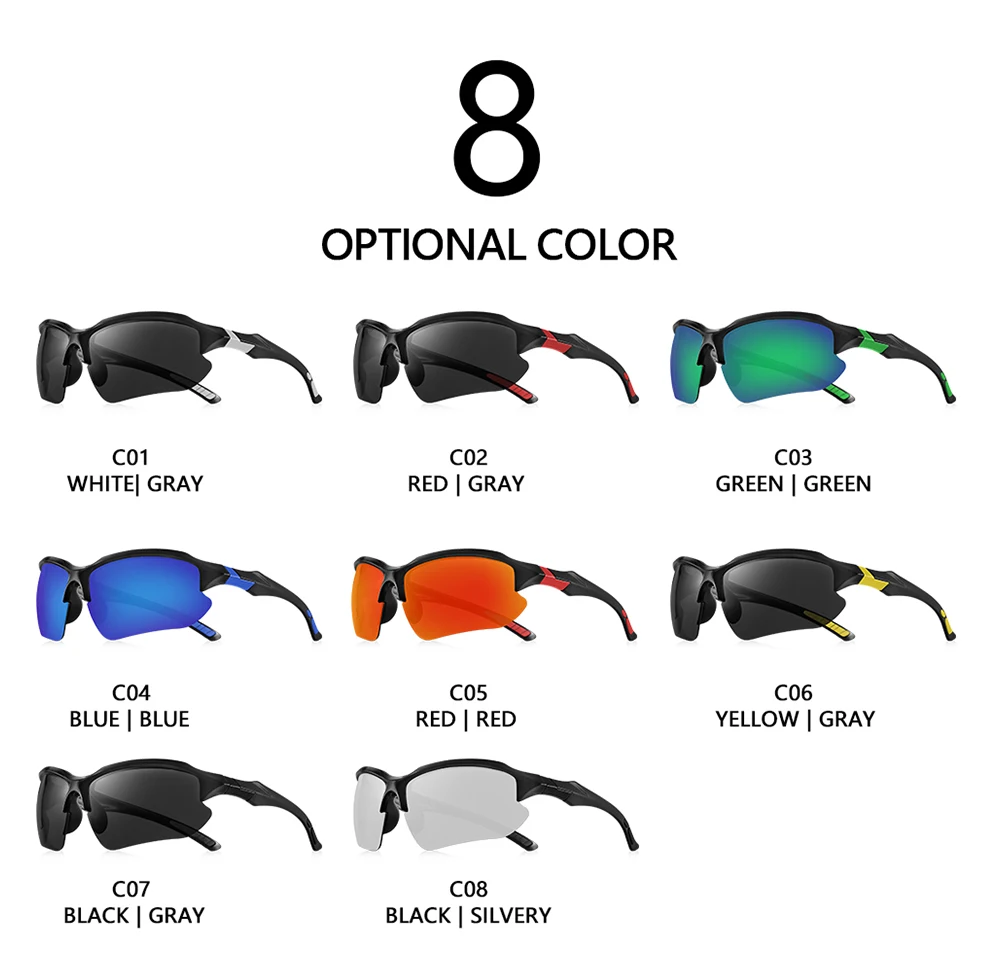 AOFLY Outdoor Sports Sunglasses Men Driving Cycling Climbing Skiing Fishing Vintage Sun Glasses Male UV400 Eyewear