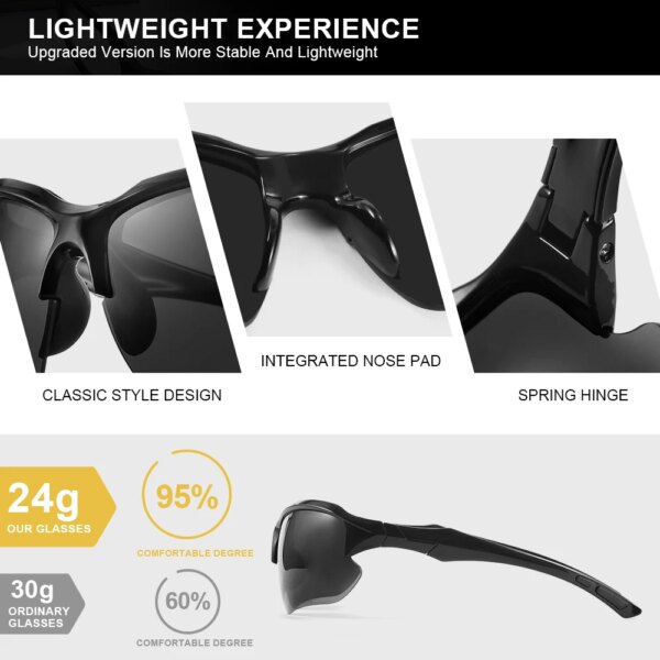 AOFLY UV400 Protection Sunglasses for Cycling, Climbing & Skiing - Image 6