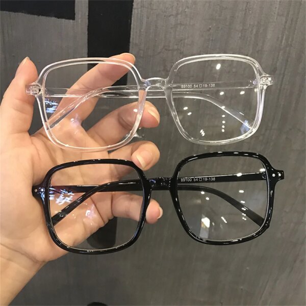 KLASSNUM Transparent Computer Glasses for Women: Oversized Square, Anti-Blue Light, Presbyopia, Ultra-Light - Image 2