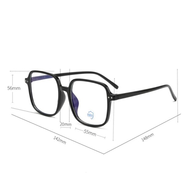 KLASSNUM Transparent Computer Glasses for Women: Oversized Square, Anti-Blue Light, Presbyopia, Ultra-Light - Image 6