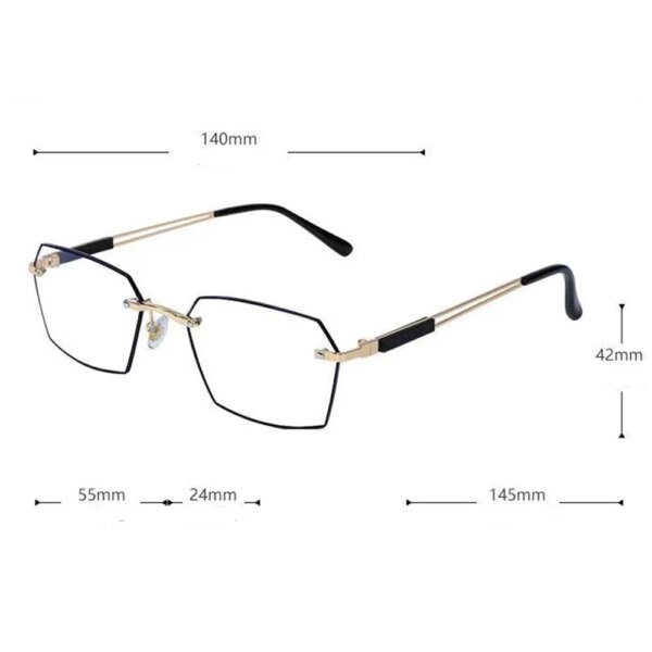 KLASSNUM Men's Photochromic Glasses: Slim Frame, Ultra-Light, Anti-Blue Light, Chameleon - Image 5