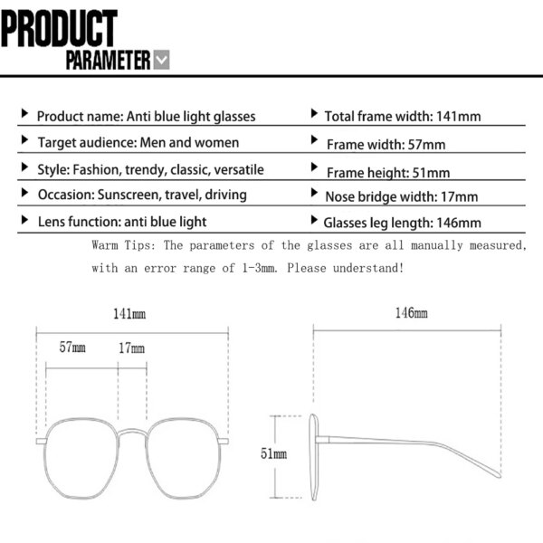 KLASSNUM Transparent Computer Glasses with Retro Square Frames: Anti-Blue Light & Fashionable - Image 5