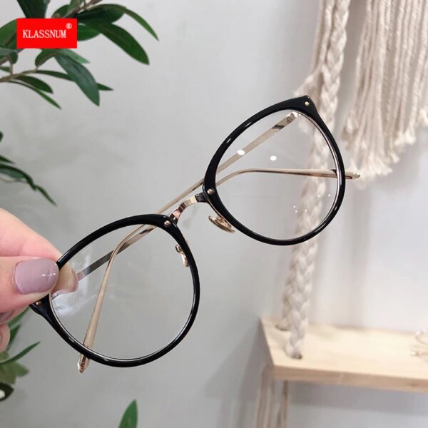 Optical Glasses Frames with Clear Lenses: Round & Oversized