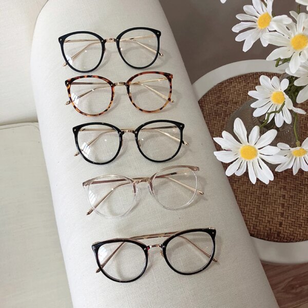 Optical Glasses Frames with Clear Lenses: Round & Oversized - Image 5