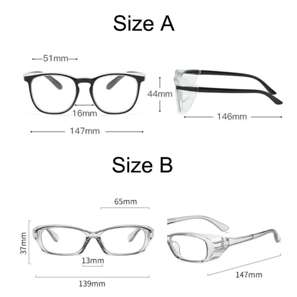 Safety Glasses with Side Shields for Men & Women: Anti-Fog, Dustproof, & UV Protection - Image 4