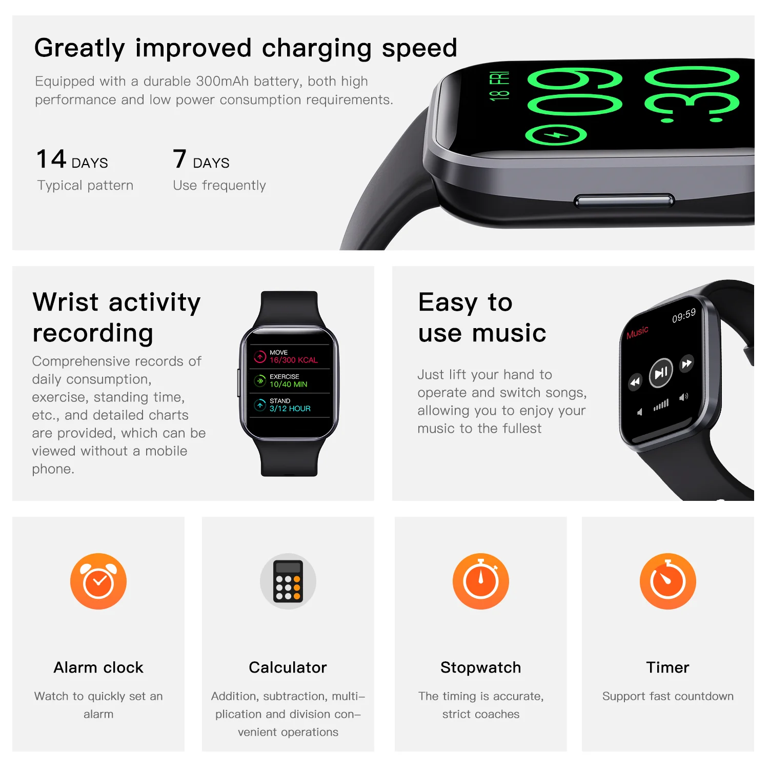 2023 Luxury Smart Watch Men Fitness Monitor Waterproof Sport Smartband Wrist Smartwatch for Women Xiaomi Huawei PK Amazfit GTR 4