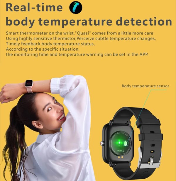 2023 Smartwatch – Body Temp Monitor, Fitness Tracker, Bluetooth, IP68 Waterproof - Image 2