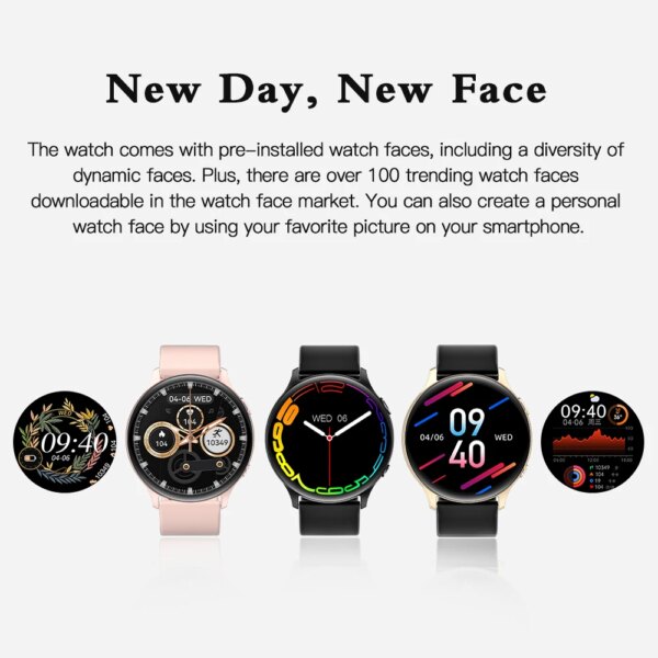 2024 Smartwatch – Bluetooth Call, Body Temp Monitor, Waterproof - Image 3