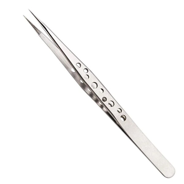 Electronics Industrial Tweezers Precision  Anti-static Curved Straight Tip Stainless Forceps Phone Repair Hand Tool - Image 3