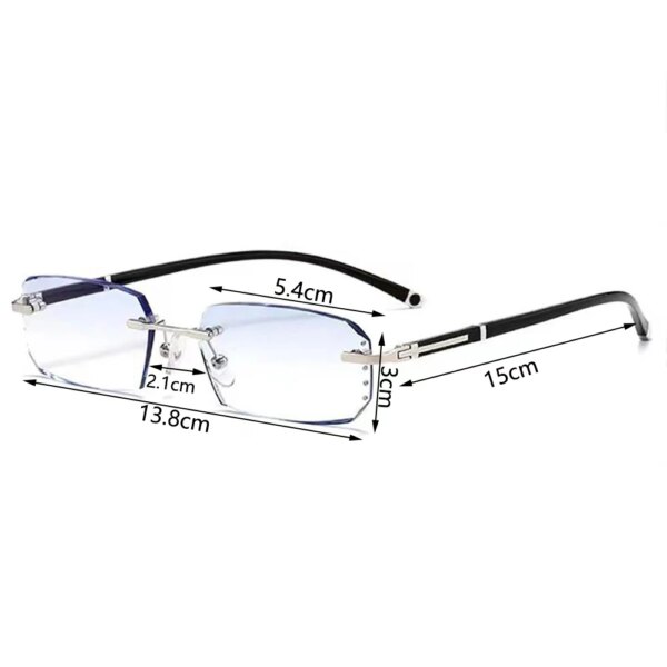 Klassnum Presbyopia Glasses - Rimless & Anti-Blue Light - Image 6