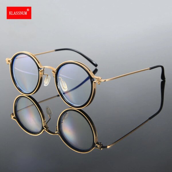 "Round Reading Glasses with Anti-Blue Light - Image 2