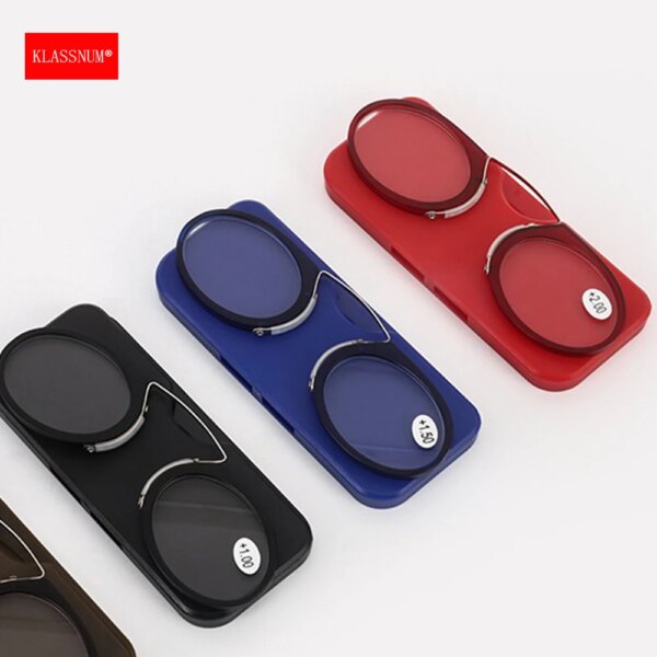 Mini Portable Reading Glasses with Nose Clip