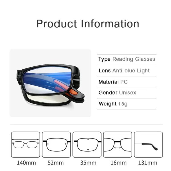 TR90 Folding Reading Glasses - Image 5