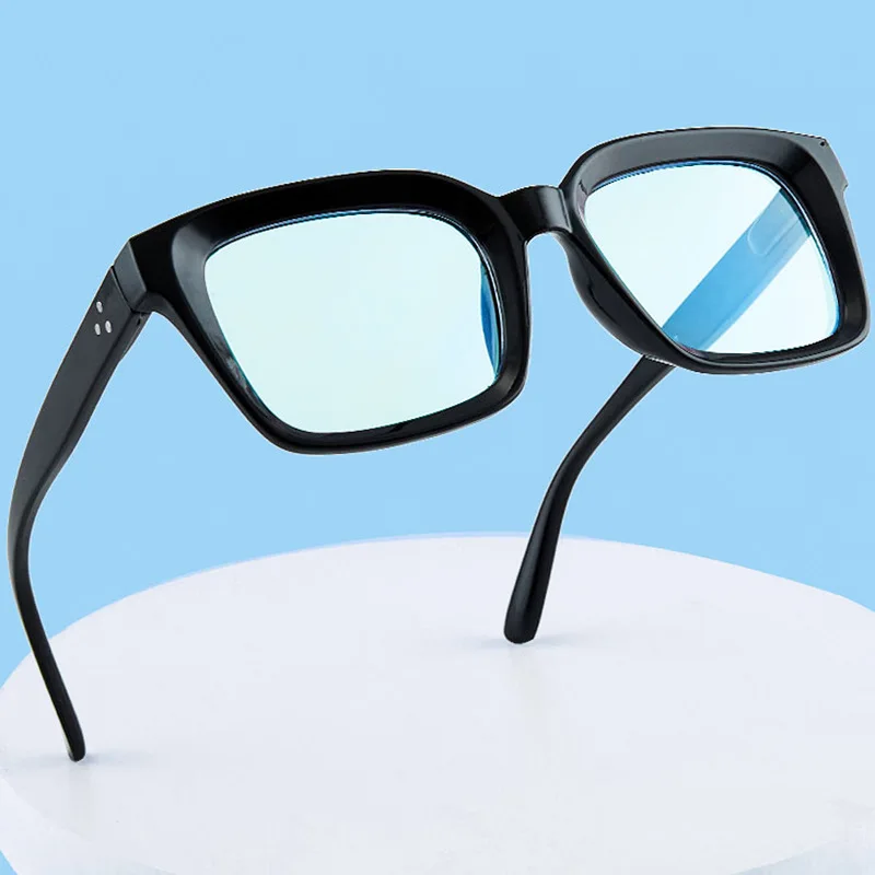 KLASSNUM Women Fashion Reading Glasses Oversized Square Large Frame Magnifing Glasses Presbyopia Eyeglasses Diopter +1.0~+3.5