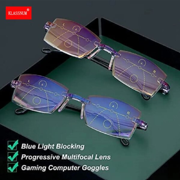 Men's Smart Reading Glasses - Photochromic & Self-Adjusting - Image 2