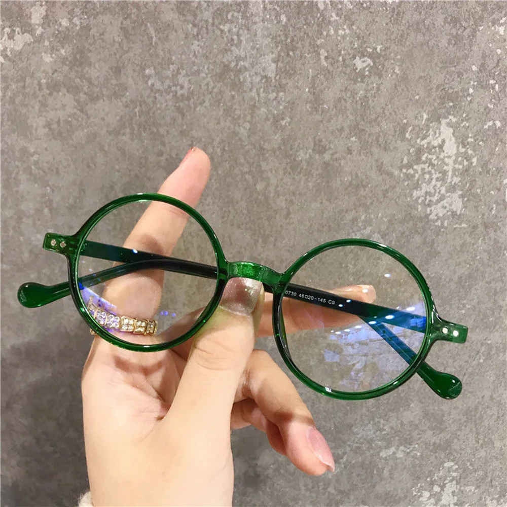 Round Reading Glasses Women Magnifier Presbyopic Glasses Ultralight Far Sight Eyewear Men Diopter  +1.0+2.0+3.0+4.0 Retro Green