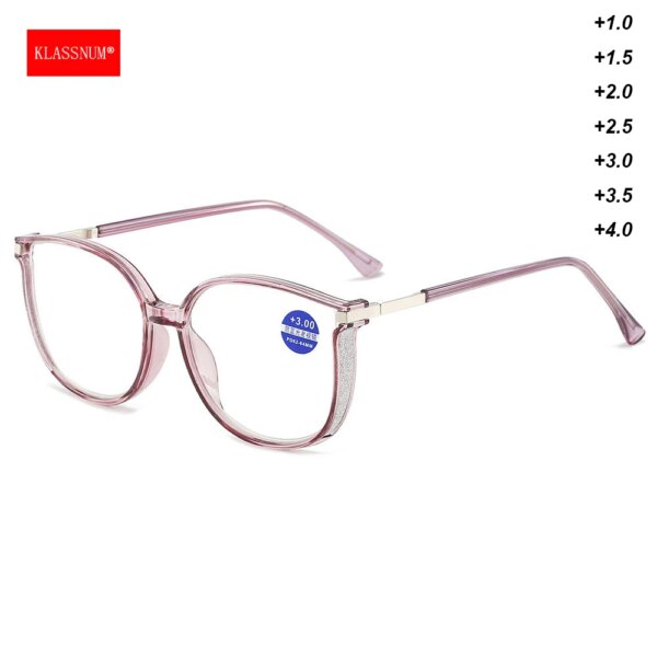 Large Reading Glasses with Glitter Frame - Image 3